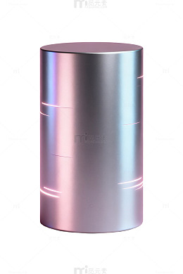 金属质感圆柱体设计