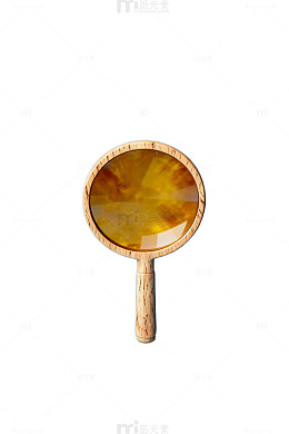 简约风手镜蓝色背景摄影