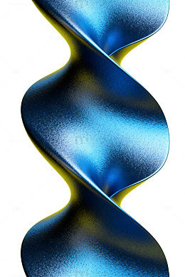 金属质感螺旋体艺术摄影