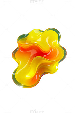 果冻质感抽象艺术图案