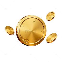 金色硬币插画
