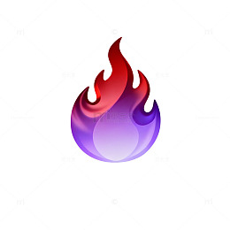 多彩火焰图案设计素材
