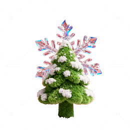 冰雪圣诞树创意装饰