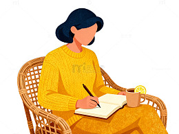 AI绘画静谧写作场景