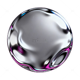 金属质感球体设计元素