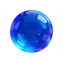 蓝调泡泡梦幻视觉效果