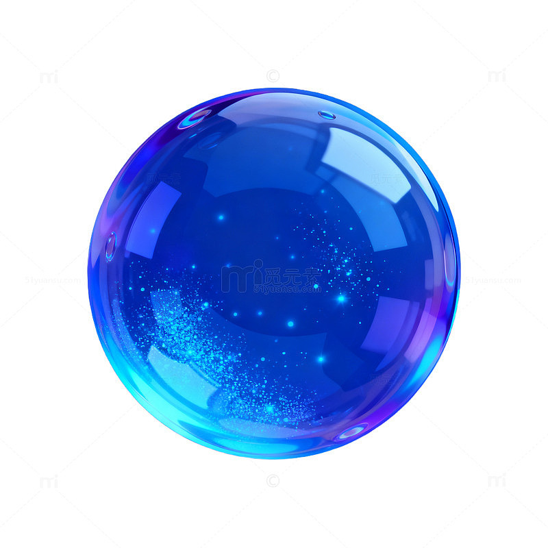 蓝调泡泡梦幻视觉效果