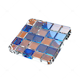 水晶网格设计物件