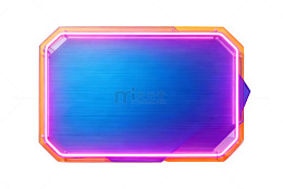 霓虹渐变框装饰元素