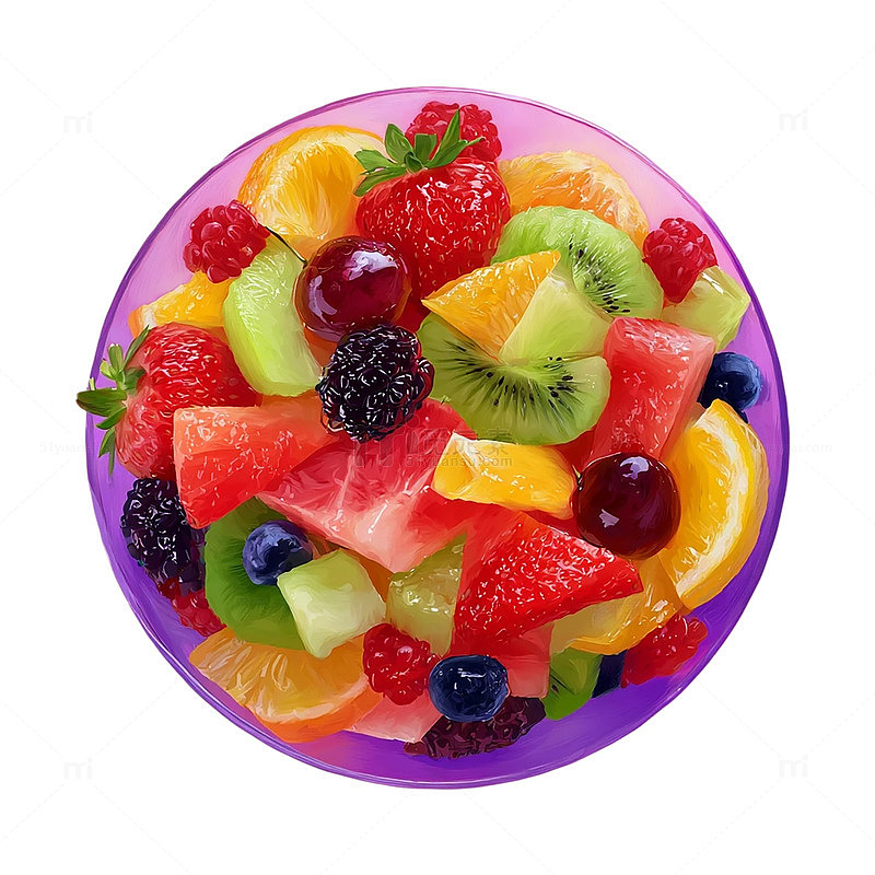 缤纷水果拼盘摄影