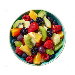 缤纷水果沙拉美食摄影