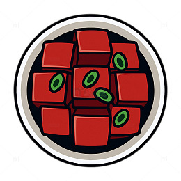 卡通美食插画设计素材红烧肉-02