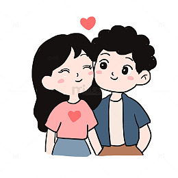 七夕情人节约会免抠元素