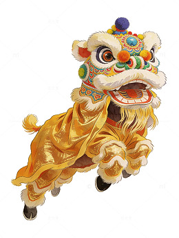 新年春节喜庆舞狮醒狮舞龙33