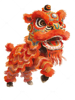 新年春节喜庆舞狮醒狮舞龙59