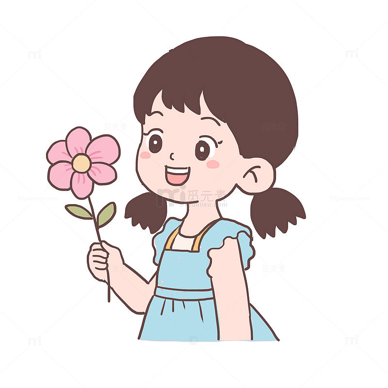 春天踏青赏花免抠元素