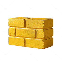 明黄色砖块堆砌图案