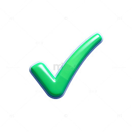 绿色勾选标志图标设计素材