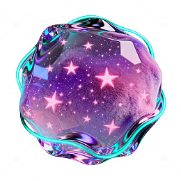 星空幻彩玻璃体