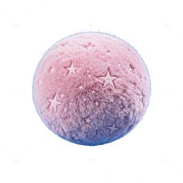 星星绒球粉色梦幻背景
