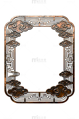 古风铜饰云纹画框