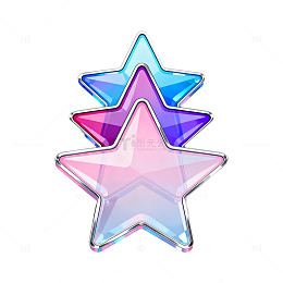 霓虹星光星装饰图案