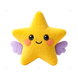 可爱星星毛绒玩具