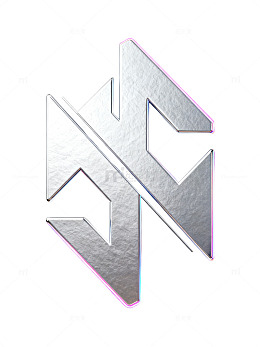 金属质感抽象艺术图形设计