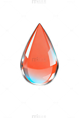 透明水滴矢量图设计元素