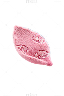 粉嫩祥云帽饰品设计素材