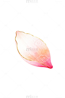 水彩花瓣设计素材