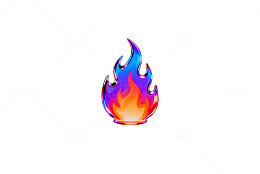 炫酷火焰科技图案设计