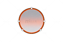 简约圆形镜设计元素