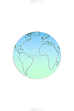 简约地球图标设计