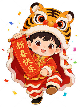 传统中国风红灯笼装饰元素-025