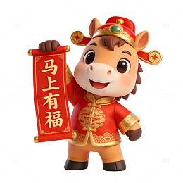 卡通牛年贺岁喜庆图片