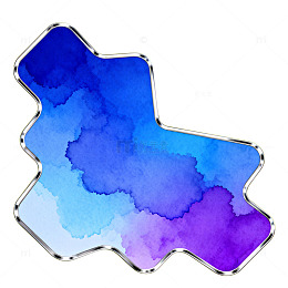 水彩星形图案设计元素