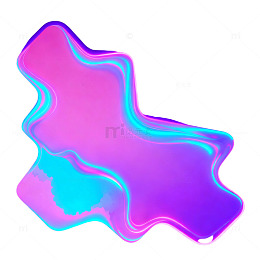 霓虹光效不规则图形设计素材