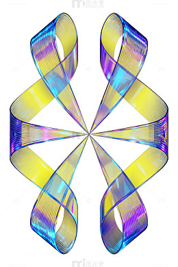 抽象彩虹螺旋图案设计元素