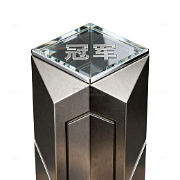 水晶奖杯冠军奖座