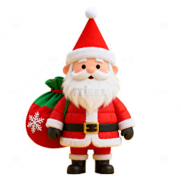 圣诞老人玩偶节日装饰素材