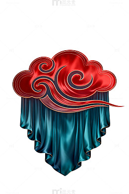 传统云纹布料装饰图案设计