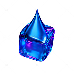 霓虹灯光滴状玻璃艺术