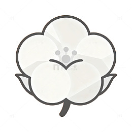 简约风棉花图标设计