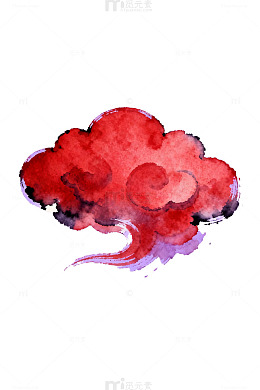 水彩云彩装饰画