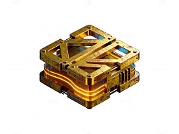 金属框架结构三维建模渲染