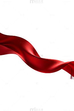 红丝带飘扬背景图
