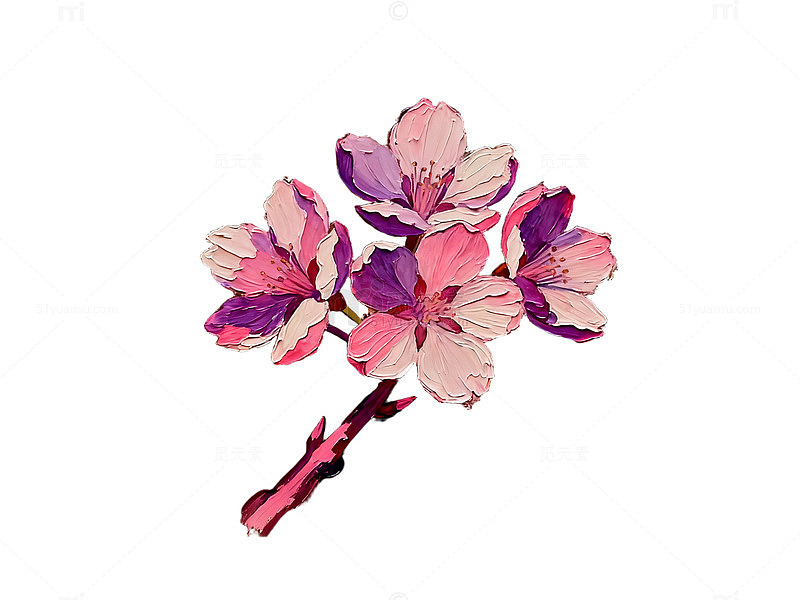 AI绘樱花