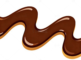 巧克力酱插画素材