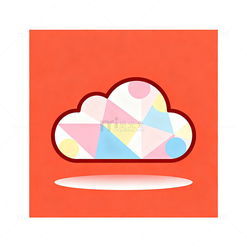 扁平云彩图案设计元素